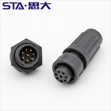 LTW Z108 Conector elétrico reto macho e fêmea, IP67 2 3 4 5 6 7 8 10 Conector à prova d&#39;água de 12 pinos